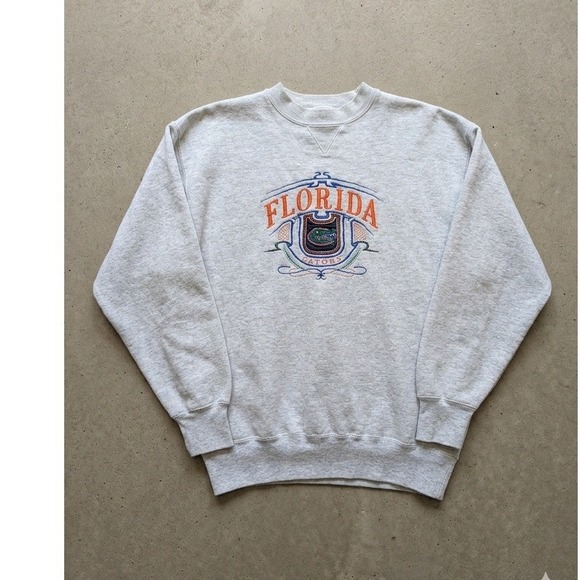 Midwest Embroidery Other - Florida Gators Vintage 90s Crewneck Sweatshirt Gray Embroidered L